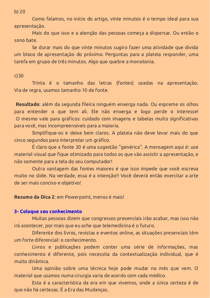 Fonte ideal para slides Fonte ideal para slides