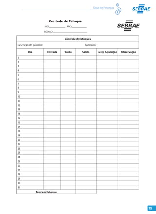 15
Dicas de Finanças
 