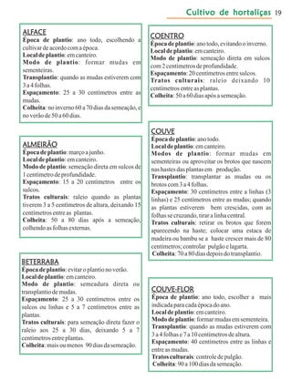 Cultivo de hortaliçasCultivo de hortaliçasCultivo de hortaliçasCultivo de hortaliçasCultivo de hortaliças 19
 