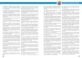 59 - Fitzgerald, D., Angstadt, M., Jelsone, L. M., Nathan, 
P. J. & Phan, K. L. Beyond threat: Amygdala reactivity 
across multiple expressions of facial affect. NeuroImage 
30, 1441-1448 (2006). 
60 - Compton, R., Heller, W., Banich, M. T., Palmieri, P. 
A. & Miller, G. A. Responding to threat: Hemispheric 
asymmetries and interhemispheric division of input. . 
Neuropsychology 14, 254-264 (2000). 
61 - Suslow, T. et al. Amygdala activation during masked 
presentation of emotional faces predicts conscious 
detection of threat-related faces. . Brain and Cognition 61, 
243-248 (2006). 
62 - Calvin, W. How brains think: Evolving intelligence, then 
and now (Basic Books, 1996). 
63 - Siegel, D. The developing mind: How relationships and 
the brain interact to shape who we are (The Guilford Press, 
1999). 
64 - Schwartz, C., Wright, C. T., Shin, L. M., Kagan, J. 
& Rauch, S. L. Inhibited and uninhibited infants ‘grown 
up’: Adult amygdalar response to novelty. Science 300, 
1952-1953 (2003). 
65 - Touyarot, K., Venero, C. & Sandi, C. Spatial learning 
impairment induced by chronic stress is related to 
individual differences in novelty reactivity: search for 
neurobiological correlates. Psychoneuroendocrinology 29, 
290-305 (2004). 
66 - Yordanova, J., Falkenstein, M., Hohnsbein, J. & 
Kolev, V. Parallel systems of error processing in the brain. 
Neuroimage 22, 590-602 (2004). 
67 - Epstein, R., Higgins, J. S. & Thompson-Schill, 
S. L. Learning places from views: Variation in scene 
processing as a function of experience and navigational 
ability. Journal of Cognitive Neuroscience 17, 73-83 (2005). 
68 - Weinberg, J. Cognitive load on the brain as children 
learn to read: Toward a theory of maximizing limited 
processing capacity Dissertation (Ph.D.) thesis, University 
of Nevada, (2003). 
69 - Stahl, R. Using ‘think-time’ behaviors to promote 
students’ information processing, learning, and on-task 
participation. An instructional module Arizona State 
University, (1990). 
70 - Poppel, E. Lost in time: a historical frame, elementary 
processing units and the 3-second window. Acta 
neurobiologiae experimentalis 64, 295-301 (2004). 
71 - Peretz, I. & Zatorre, R. J. Brain organization for 
music processing. Annual Review of Psychology 56, 89- 
114 (2005). 
72 - Passarotti, A. et al. The development of face and 
location processing: an fMRI study. Dev Sci 6, 100-117 
(2003). 
73 - Halit, H., De Han, M. & Johnson, M. H. Cortical 
specialization for face processing: face-sensitive event-related 
potential components in 3- and 12-month-old 
infants. Neuroimage 19, 1180-1193 (2003). 
74 - Milivojevic, B. Turn that frown upside-down: an ERP 
study of the effects of that cherisation on neural processing of 
faces Dissertation (MSc--Psychology) thesis, University 
of Auckland, (2003). 
75 - McClure, S., Yoir, M. & Montague, P. The neural 
substrates of reward processing in human: the model 
role of fMRI. Neuroscientists 10, 260-268 (2004). 
76 - Marian, V., Spivey, M. & Hirsch, J. Shared and separate 
systems in bilingual language processing: Converging 
evidence from eyetracking and brain imaging. Brain and 
Language 86, 70–82 (2003). 
77 - Barsalou, L., Breazeal, C. & Smith, L. B. Cognition as 
coordinated non-cognition. Cognitive Processing 8, 79-91 
(2007). 
78 - Booth, J. et al. Development of brain mechanisms for 
processing orthographic and phonologic representations. 
Journal of Cognitive Neuroscience 16, 1234-1249 (2004). 
79 - Garner, R. Humor in pedagogy: How ha-ha can lead 
to aha! College Teaching 54, 177-180 (2006). 
80 - Willey, S. Developing differentiated lessons using brain-based 
strategies in middle school social studies Dissertation 
(Ph.D.) thesis, Mount Mary College, Virginia, (2003). 
81 - Sylwester, R. A biological brain in a cultural classroom: 
Enhancing cognitive and social development through 
collaborative classroom management. (Corwin Press Inc., 
2003). 
82 - Sousa, D. How the brain learns. (Corwin Press, 2000). 
83 - Mangels, J., Butterfield, B. & Lamb, J. Why do 
beliefs about intelligence influence learning success? A 
social cognitive neuroscience model. Social cognitive and 
Affective Neuroscience 2, 75-86 (2006). 
84 - Lieberman, M. Social cognitive neuroscience: a 
review of core processes. Annual Review of Psychology 58, 
259 (2007). 
85 - Kiley-Brabeck, K. Social skills of children with 22q11 
deletion syndrome: a social cognitive neuroscience approach 
Dissertation (Ph. D.) thesis, Fordham University, New 
York, (2003). 
86 - Johnson, G. On the relationship between psychology 
and neurobiology: Levels in cognitive and biological sciences. 
Dissertation (Ph.D.) thesis, University of Cincinnati, 
Ohio, (2007). 
87 - Jensen, E. Enriching the brain: How to maximize every 
learner’s potential. (John Wiley & Sons, 2006). 
88 - Meltzoff, A. & Decety, J. What imitation tells us 
about social cognition: a reapprochement between 
developmental psychology and cognitive neuroscience. 
Philos Trans R Soc London B Biological Science 358, 491- 
500 (2003). 
89 - Meltzoff, A. ‘Like Me’: A foundation for social 
cognition Dev Sci 10, 126-134 (2007). 
90 - Hartnett-Edwards, K. The social psychology 
and physiology of reading/language arts achievement 
Dissertation (Ph.D.) thesis, The Claremont Graduate 
University, California, (2006). 
91 - Armstrong, T. The best schools: How human development 
research should inform educational practice. (Association 
for Supervision and Curriculum Development, 2006). 
92 - Bjorkman, S. Relationships among academic stress, 
social support, and internalizing and externalizing behavior 
in adolescence Dissertation (Ph.D.) thesis, Northern 
Illinois University, (2007). 
93 - Borich, G. Effective teaching methods: Research based 
practice (6th Edition) (Prentice Hall, 2006). 
94 - Bransford, J., Brown, A. L. & Cocking, R. R. in The 
Jossey-Bass reader on the brain and learning (John Wiley 
& Sons, 2008). 
95 - Wolfe, P. Brain Matters: Translating research into 
classroom practice. (Association for Supervision and 
Curriculum Development, 2001). 
96 - Mareschal, D. et al. Neuroconstruictivism: How the 
brain constructs cognition. (Blackwell, 2007). 
97 - Piaget, J. The child’s construction of reality. (Routledge 
and Kegan Paul, 1955). 
98 - Restak, R. in The Jossey-Bass reader on the brain and 
learning 3-11 (John Wiley & Sons, 2008). 
99 - Schacter, D. & Addis, D. R. The cognitive 
neuroscience of constructive memory: remembering the 
past and imagining the future. Philosophical Transactions 
of the Royal Society of London Series B, Biological Sciences 
362, 773-786 (2007). 
100 - Wamsley, E. The cognitive neuroscience of cognition 
in sleep: Chronological features and hippocampal memory 
sources Dissertation (Ph.D.) thesis, City University of 
New York, New York, (2007). 
101 - Taylor, D., Jenni, O. G., Acebo, C. & Carskadon, 
M. A. Sleep tendency during extended wakefulness: 
insights into adolescent sleep regulation and behavior. 
Journal of Sleep Research 14, 239–244 (2005). 
102 - Yoo, S., Hu, P. T., Gujar, N., Jolesz, F. A. & Walker, M. 
P. A deficit in the ability to form new human memories 
without sleep. Nature Neuroscience 10, 385-392 (2007). 
103 - Stickgold, R. Sleep-dependent memory 
consolidation. Nature 437, 1272-1279 (2005). 
Cartilha da Inclusão Escolar 
104 - Miller, G. Society for neuroscience meeting. Brain 
cells may pay the price for a bad night’s sleep. Science 
306, 1126 (2004). 
105 - Killgore, W., Blakin, T. J. & Wesensten, N. J. Impaired 
decision making following 49 h of sleep deprivation. 
Journal of Sleep Research 15, 7-13 (2005). 
106 - Hennevin, E., Huetz, C. & Edeline, J. M. Neural 
representations during sleep: from sensory processing to 
memory traces. Neurobiology of Learning and Memory 87, 
416-440 (2007). 
107 - Fogel, S., Smith, C. T. & Cote, K. A. Dissociable 
learning-dependent changes in REM and non-REM 
sleep in declarative and procedural memory systems. 
Behavioural Brain Research 180, 48-61 (2007). 
108 - Durmer, J. & D.F., D. Neurocognitive consequences of 
sleep deprivation. Seminars in Neurology 25, 117-129 (2005). 
109 - Best, J., Diniz Behn, C., Poe, G. R. & Booth, V. 
Neuronal models for sleepwake regulation and synaptic 
reorganization in the sleeping hippocampus. Journal of 
Biological Rhythms 22, 220-232 (2007). 
110 - Carskadon, M., Acebo, C. & Jenni, O. G. Regulation 
of adolescent sleep: implications for behavior Annals of 
the New York Academy of Sciences 1021, 276–291 (2004). 
111 - Copinschi, G. Metabolic and endocrine effects of 
sleep deprivation. Essential Psychopharmacology 6, 341– 
347 (2005). 
112 - Liu, J. Malnutrition at age 3 years and externalizing 
behavior problems at ages 8, 11, and 17 years. American 
Journal of Psychiatry 161, 13 (2004). 
113 - Cotman, C. & Berchtold, N. C. Exercise: A 
behavioral intervention to enhance brain health and 
plasticity Trends in Neuroscience 25, 295-301 (2002). 
114 - Stein, D., Collins, M., Daniels, W., T.D., N. & 
Zigmond, M. Mind and muscle: the cognitive-affective 
neuroscience of exercise. CNS Spectrums 12, 19-22 (2007). 
115 - Kacinik, N. & Chiarello, C. Understanding 
metaphors: Is the right hemisphere uniquely involved? 
. Brain and Language 100, 188-207 (2007). 
116 - Jonides, J. & Nee, D. E. Brain mechanisms of 
proactive interference in working memory Neuroscience 
139, 181-193 (2006). 
117 - Grossman, M. et al. Category-specific effects in 
semantic memory: category-task interactions suggested 
by fMRI NeuroImage 30, 1003-1009 (2006). 
118 - Edin, F., Macoveanu, J., Olesen, P., Tegnér, J. 
& Klingberg, T. Stronger synaptic connectivity as a 
mechanism behind development of working memory 
- related brain activity during childhood. Journal of 
Cognitive Neuroscience 19, 750-760 (2007). 
38 39 
 