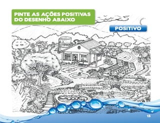 Pinte as ações positivas
do desenho abaixo
13
positivo
 