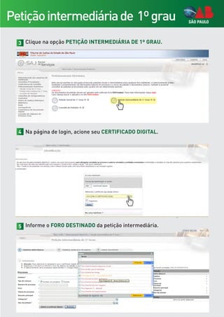 Cartilha peticionamento eletronico