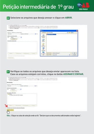Cartilha peticionamento eletronico