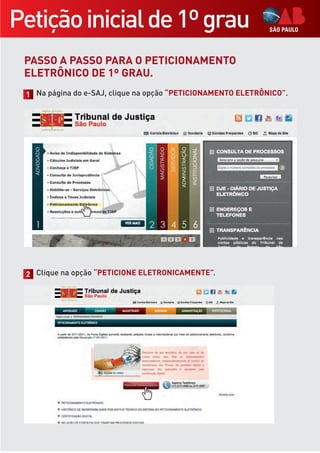 Cartilha peticionamento eletronico