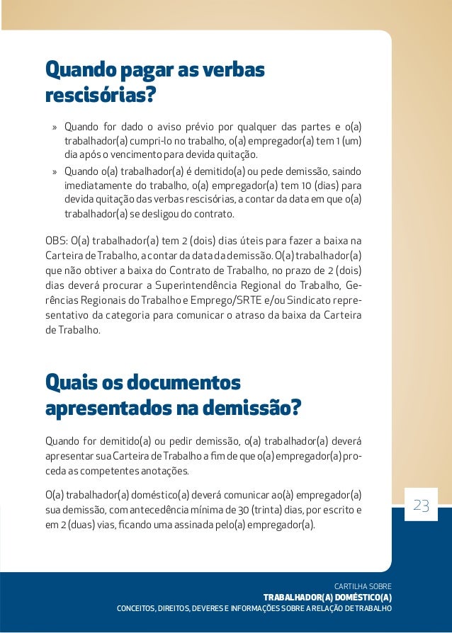 Cartilha trabalhadores domesticos