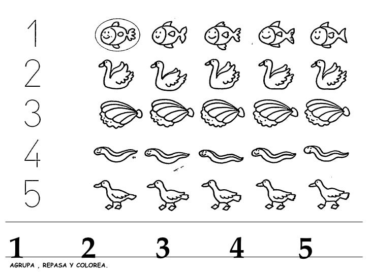 Cartilla Numeros 4 Anos