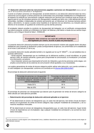 DEDUCCIONES Y ADICIONES PARA EL CALCULO DEL IMPUESTOS A LA RENTA | PDF