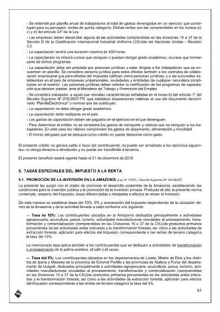 DEDUCCIONES Y ADICIONES PARA EL CALCULO DEL IMPUESTOS A LA RENTA | PDF