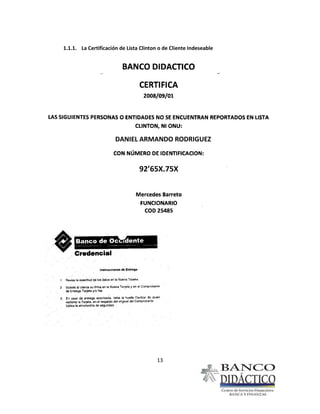 Cartilla Cuenta Corriente