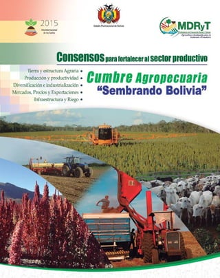 Cartilla Cumbre Agroproductiva SEMBRANDO BOLIVIA