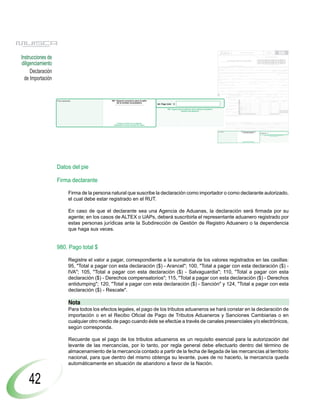 Declaración de Importación                                                                                                                                                                                                                                  Privada
                                                                                                                                                                                                                                                                                                                                                                                                                                                                                                                                                                                                                                                                                                                                                                                                                                                                                                              500
Instrucciones de




                                                                                                                                                                                                                                                                                                                                                                                                                                                                                                                                                                                                                                                           UNIDAD ADMINISTRATIVA ESPECIAL DIRECCION DE IMPUESTOS Y ADUANAS NACIONALES UNIDAD ADMINISTRATIVA ESPECIAL DIRECCION DE IMPUESTOS Y ADUANAS NACIONALES UNIDAD ADMINIS
                                                                                                                                                                                                                                                                                                                                           1. Año
                                                                                                                                                                                                                                                                                                                                                                                                                                                                                                                                                                                                                                                                                                                                                                                                                                  4. Número de formulario       500700000000 0



diligenciamiento                                                                                                                                                                                                                                                                                                                                     5. Número de Identificación Tributaria (NIT)                                                                                                                                                                                    6. DV. 11. Apellidos y nombres o razón social
                                                                                                                                                                                                                                                                                                                                                                                                                                                                                                                                                                                                                                                                                                                                                                                                                                                            (415)7707212489984(8020)0500700000000 0




                                                                                                                                                                                                                                                                                                                                        Importador
     Declaración                                                                                                                                                                                                                                                                                                                                     13. Dirección



                                                                                                                                                                                                                                                                                                                                                     24. Número de Identificación Tributaria (NIT)                                                                                                                                                                                  25. DV. 26. Razón social del declarante autorizado
                                                                                                                                                                                                                                                                                                                                                                                                                                                                                                                                                                                                                                                                                                                                                                                                                                                      15. Teléfono                      12. Cód. Dirección 16. Cód. 17. Cód. Ciudad/
                                                                                                                                                                                                                                                                                                                                                                                                                                                                                                                                                                                                                                                                                                                                                                                                                                                                                        seccional           Dpto.


                                                                                                                                                                                                                                                                                                                                                                                                                                                                                                                                                                                                                                                                                                                                                                                                                                                                                                             27. Tipo
                                                                                                                                                                                                                                                                                                                                                                                                                                                                                                                                                                                                                                                                                                                                                                                                                                                                                                                     Municipio


                                                                                                                                                                                                                                                                                                                                                                                                                                                                                                                                                                                                                                                                                                                                                                                                                                                                                                                         28. Cód. Usuario




                                                                                                                                                                                                                                                                                                                                        Declarante
                                                                                                                                                                                                                                                                                                                                                                                                                                                                                                                                                                                                                                                                                                                                                                                                                                                                                                             usuario




  de Importación
                                                                                                                                                                                                                                                                                                                                                     29. Número documento de identificación                                                                                                                                                                                                              30. Apellidos y nombres


                                                                                                                                                                                                                                                                                                                                       31. Clase 32. Tipo declaración                      33. Cód. 34. No. Formulario anterior                                                                                                                                                                                                    35. Año         Mes   Día                                                                                                                                                                       36. Cód. Direcc. 37. Declaración de exportación          38. Año      Mes       Día    39. Cód. Dirección
                                                                                                                                                                                                                                                                                                                                       importador                                                                                                                                                                                                                                                                                                                                                                                                                                                                                  Seccional                                                                              seccional
                                                                                                                                                                                                                                                                                                                                                                                                                                                                                                                                                                                                                                                                                                                                                                                                                                                    No.
                                                                                                                                                                                                                                                                                                                                       40. Cód. Lugar ingreso 41. Cod. Depósito 42. Manifiesto de carga                                                                                                                                                                                                                                        43. Fecha de llegada                                                                                                                                                                          44. Documento de transporte                                          45. Año      Mes       Dia
                                                                                                                                                                                                                                                                                                                                       de las mercancías
                                                                                                                                                                                                                                                                                                                                                                                No.                                                                                                                                                                                                                                                               AAAA                       MM                                                                                                                                                        DD    No.
                                                                                                                                                                                                                                                                                                                                       46. Nombre exportador o proveedor en el exterior                                                                                                                                                                                                                                                                                                                                                                                                                                                                                        47. Ciudad                                    48. Cód. País
                                                                                                                                                                                                                                                                                                                                                                                                                                                                                                                                                                                                                                                                                                                                                                                                                                                                                                                             exportador


                                                                                                                                                                                                                                                                                                                                       49. Dirección exportador o proveedor en el exterior                                                                                                                                                                                                                                                                                                                                                                                                                                                   50. E-mail


                                                                                                                                                                                                                                                                                                                                       51. No. de factura                        52. Año       Mes     Día                                                                                                                                                                           53. Cód. País 54. Cód. Modo 55. Código 56. Cód. destino 57. Empresa transportadora                                                                                                                                                                                                                                      58. Tasa de cambio $     cvs.
                                                                                                                                                                                                                                                                                                                                                                                                                                                                                                                                                                                     procedencia transporte      de bandera mercancía


                                                                                                                                                                                                                                                                                                                                                     59. Subpartida arancelaria 60. Código             61. Código                                                                                                                                                                                                   62. Cód. Modalidad         63. No. Cuotas 64. Valor cuota USD                                                                                                                                                                                    65. Periodicidad del     66. Cód. País           67. Cód. Acuerdo

                                                                                                                                                                                                                                                                                                                                       S                                        complementario         suplementario                                                                                                                                                                                                                           o meses                                                                                                                                                                                                               pago de la cuota         origen

                                                                                                                                                                                                                                                                                                                                       68. Forma de pago 69. Tipo de                  70. Cód.País 71. Peso bruto kgs.                                                                                                                                                                                                   dcms. 72. Peso neto kgs.                                                                                                                                                                                  dcms. 73. Código       74. No. Bultos 75. Subpartidas 76. Cód. Unidad 77. Cantidad                dcms.
                                                                                                                                                                                                                                                                                                                                       de la importación importación                  compra                                                                                                                                                                                                                                                                                                                                                                                                                                             embalaje                                        física




                                               UNIDAD ADMINISTRATIVA ESPECIAL DIRECCION DE IMPUESTOS Y ADUANAS NACIONALES UNIDAD ADMINISTRATIVA ESPECIAL DIRECCION DE IMPUESTOS Y ADUANAS NACIONALES UNIDAD ADMINI
                                                                                                                                                                                                                                                                                                                                       78. Valor FOB USD                          79. Valor fletes USD
                   Firma declarante                                                                                                                                                                                  997. Espacio exclusivo para el sello                                                                                                                                                                                                                                                                                                                                                   Concepto                %                    Base                                                                                                                                                                                   Total liquidado pesos ($)        Total a pagar con esta
                                                                                                                                                                                                                                                                                                                                                                                                                                                                                                                                                                                                                                                                                                                                                                                                                                                                                 declaración pesos ($)
                                                                                                                                                                                                                                                                                                                                                                                                                                                                                                                                                                                                                                                                                                                                                                                                                                                                                                                  Total liquidado dólares
                                                                                                                                                                                                                                                                                                                                                                                                                                                                                                                                                                                                                                                                                                                                                                                                                                                                                                                           (USD)

                                                                                                                                                                                                                          de la entidad recaudadora                                                                                    80. Valor seguros USD                      81. Valor otros gastos USD                                                                                                                                                                                             Arancel              92             93                                                                                                                                                                                               94                               95                                96
                                                                                                                                                                                                                                                                  980. Pago total   $




                                                                                                                                                                                                                                                                                                                                                                                                                                                                                                                                                                                       Autoliquidación
                                                                                                                                                                                                                        (Fecha efectiva de la transacción)                                                                             82. Sumatoria de fletes,                   83. Ajuste valor USD
                                                                                                                                                                                                                                                                                                                                                                                                                                                                                                                                                                                                         I. V. A.             97             98                                                                                                                                                                                               99                              100                               101
                                                                                                                                                                                                                                                                                                                                                                                                                                                                                                                                                                                                         Salvaguardia        102             103                                                                                                                                                                                              104                             105                               106
                                                                                                                                                                                                                                                                                                                                       seguros y otros gastos USD
                                                                                                                                                                                                                                                                                                                                                                                                                                                                                                                                                                                                         Derechos                            108                                                                                                                                                                                              109                                                               111
                                                                                                                                                                                                                                                                                                                                                                                                                                                                                                                                                                                                         compensatorios 107                                                                                                                                                                                                                                                   110

                                                                                                                                                                                                                                                                             996. Espacio para el adhesivo de la entidad recaudadora    84. Valor aduana USD            85. Cód. Reg. 86. Número
                                                                                                                                                                                                                                                                                                                                                                        o licencia
                                                                                                                                                                                                                                                                                                                                                                                                                                                                                                                                                                                                         Derechos
                                                                                                                                                                                                                                                                                                                                                                                                                                                                                                                                                                                                         antidumping    112                  113                                                                                                                                                                                              114                             115                               116

                                                                                                                                                                                                                                                                                             (Número del adhesivo)                     87. Cód.           88. Año    89. Programa No.          90. Cód. Interno
                                                                                                                                                                                                                                                                                                                                                                                                                                                                                                                                                                                                         Sanción

                                                                                                                                                                                                                                                                                                                                                                                                                                                                                                                                                                                                         Rescate
                                                                                                                                                                                                                                                                                                                                                                                                                                                                                                                                                                                                                        117

                                                                                                                                                                                                                                                                                                                                                                                                                                                                                                                                                                                                                             121
                                                                                                                                                                                                                                                                                                                                                                                                                                                                                                                                                                                                                                             118

                                                                                                                                                                                                                                                                                                                                                                                                                                                                                                                                                                                                                                             122
                                                                                                                                                                                                                                                                                                                                                                                                                                                                                                                                                                                                                                                                                                                                                                                                                                              119

                                                                                                                                                                                                                                                                                                                                                                                                                                                                                                                                                                                                                                                                                                                                                                                                                                              123
                                                                                                                                                                                                                                                                                                                                                                                                                                                                                                                                                                                                                                                                                                                                                                                                                                                                              120

                                                                                                                                                                                                                                                                                                                                                                                                                                                                                                                                                                                                                                                                                                                                                                                                                                                                              124
                                                                                                                                                                                                                                                                                                                                       oficina                                                 del producto
                                                                                                                                                                                                                                                                                                                                                                                                                                                                                                                                                                                                                                                                                                                                                                                                                                     Total    125                                                               126

                                                                                                                                                                                                                                                                                                                                       91. Descripción de las mercancías (NO inicie la descripción de las mercancÍas a importar con lo señalado en el arancel de aduanas en la subpartida arancelaria - Incluya marcas, seriales y otros).
                                                                                                                                                                                                                                                                                                                                           Si el campo es insuficiente, continúe al respaldo de este formulario.




                                                                                                                                                                                                                                                                                                                                       127. Valor pagos anteriores                                                                                                                                                                                                                                         128. Recibo oficial de pago anterior No.                                                                                                                                                                                                                                         129. Fecha           AAAA         MM      DD
                                                                                                                                                                                                                          Coloque el timbre de la máquina                                                                              130. Espacio reservado DIAN - Actuación aduanera                                                                                                                                                                                                                                     131. Espacio reservado uso exclusivo Ministerio de Relaciones Exteriores                                                                                                                                                                           132. No. Aceptación declaración
                                                                                                                                                                                                                       registradora al dorso de este formulario
                                                                                                                                                                                                                                                                                                                                                                                                                                                                                                                                                                                                                                                                                                                                                                                                                                                                               133. Fecha             AAAA         MM       DD
                                                                                                                                                                                                                                                                                                                                       134. Levante No.                                                135.                                                                                                                                                                         Fecha                                      Firma funcionario responsable                                                                                                                                                                                        136. Nombre
                   O                  ó                                                                                                                                                                                                                                                                                                                                                                   AAAA                                                                                                                                                                                              MM         DD                                                                                                                                                                                                                           137. C.C. No.




                                                                                                                                                                                                                                                                                                                                                                                                              UNIDAD ADMINISTRATIVA ESPECIAL DIRECCION DE IMPUESTOS Y ADUANAS NACIONALES UNIDAD ADMINISTRATIVA ESPECIAL DIRECCION DE IMPUESTOS Y ADUANAS NACIONALES UNIDAD ADMINI
                                                                                                                                                                                                                                                                                                                                       Firma declarante                                                                                                                                                                                                                                                      997. Espacio exclusivo para el sello
                                                                                                                                                                                                                                                                                                                                                                                                                                                                                                                                                                                                                  de la entidad recaudadora
                                                                                                                                                                                                                                                                                                                                                                                                                                                                                                                                                                                                                     (Fecha efectiva de la transacción)                                                                                                                                                                                         980. Pago total       $

                                                                                                                                                                                                                                                                                                                                                                                                                                                                                                                                                                                                                                                                                                                                                                                                                                                               996. Espacio para el adhesivo de la entidad recaudadora
                                                                                                                                                                                                                                                                                                                                                                                                                                                                                                                                                                                                                                                                                                                                                                                                                                                                               (Número del adhesivo)




                                                                                                                                                                                                                                                                                                                                                                                                                                                                                                                                                                                                                    Coloque el timbre de la máquina
                                                                                                                                                                                                                                                                                                                                                                                                                                                                                                                                                                                                                 registradora al dorso de este formulario

                                                                                                                                                                                                                                                                                                                                       Oi i            l Di      ió d I           t




                   Datos del pie

                   Firma declarante

                                Firma de la persona natural que suscribe la declaración como importador o como declarante autorizado,
                                el cual debe estar registrado en el RUT.

                                En caso de que el declarante sea una Agencia de Aduanas, la declaración será firmada por su
                                agente; en los casos de ALTEX o UAPs, deberá suscribirla el representante aduanero registrado por
                                estas personas jurídicas ante la Subdirección de Gestión de Registro Aduanero o la dependencia
                                que haga sus veces.


                   980. Pago total $

                                Registre el valor a pagar, correspondiente a la sumatoria de los valores registrados en las casillas:
                                95, "Total a pagar con esta declaración ($) - Arancel"; 100, "Total a pagar con esta declaración ($) -
                                IVA"; 105, "Total a pagar con esta declaración ($) - Salvaguardia"; 110, "Total a pagar con esta
                                declaración ($) - Derechos compensatorios"; 115, "Total a pagar con esta declaración ($) - Derechos
                                antidumping"; 120, "Total a pagar con esta declaración ($) - Sanción" y 124, "Total a pagar con esta
                                declaración ($) - Rescate".

                                Nota
                                Para todos los efectos legales, el pago de los tributos aduaneros se hará constar en la declaración de
                                importación o en el Recibo Oficial de Pago de Tributos Aduaneros y Sanciones Cambiarias o en
                                cualquier otro medio de pago cuando éste se efectúe a través de canales presenciales y/o electrónicos,
                                según corresponda.

                                Recuerde que el pago de los tributos aduaneros es un requisito esencial para la autorización del
                                levante de las mercancías, por lo tanto, por regla general debe efectuarlo dentro del término de
                                almacenamiento de la mercancía contado a partir de la fecha de llegada de las mercancías al territorio
                                nacional, para que dentro del mismo obtenga su levante, pues de no hacerlo, la mercancía queda
                                automáticamente en situación de abandono a favor de la Nación.


    42
 
