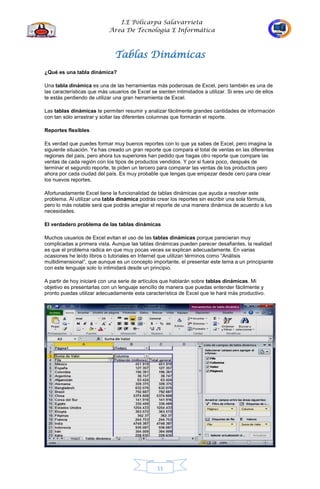 Cartilla de excel 10 grado | PDF