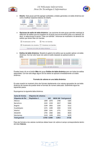Cartilla de excel 10 grado | PDF