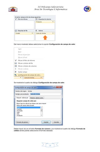 Cartilla de excel 10 grado | PDF