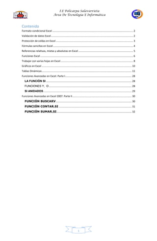 Cartilla de excel 10 grado | PDF