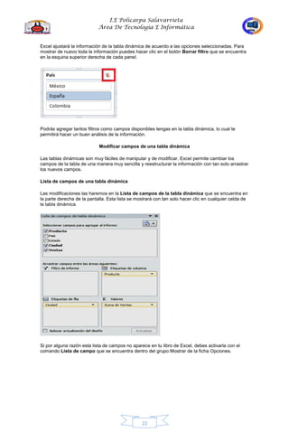 Cartilla de excel 10 grado | PDF