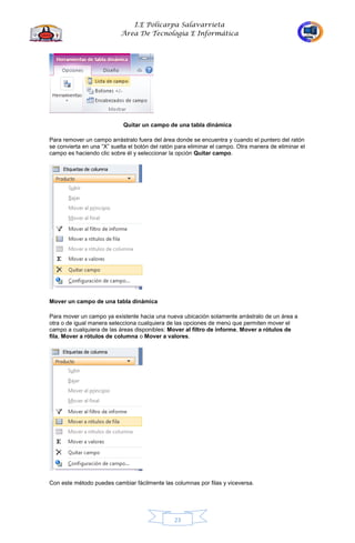 Cartilla de excel 10 grado | PDF