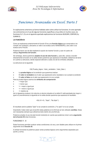Cartilla de excel 10 grado | PDF