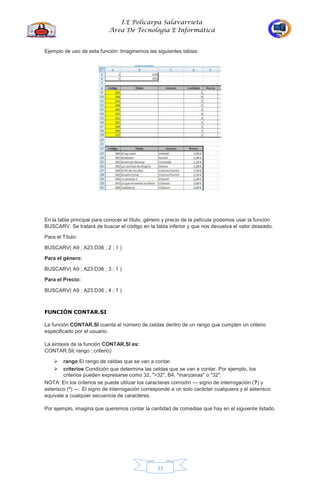 Cartilla de excel 10 grado | PDF