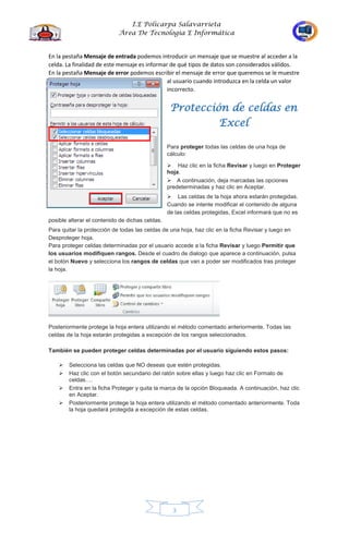 Cartilla de excel 10 grado | PDF