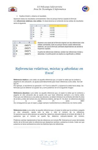 Cartilla de excel 10 grado | PDF