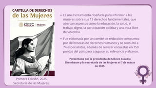 Cartilla de los derechos de las mujeres. | PDF