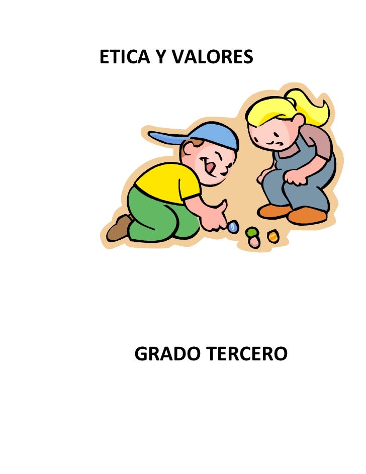 Cartilla De Valores Grado 3