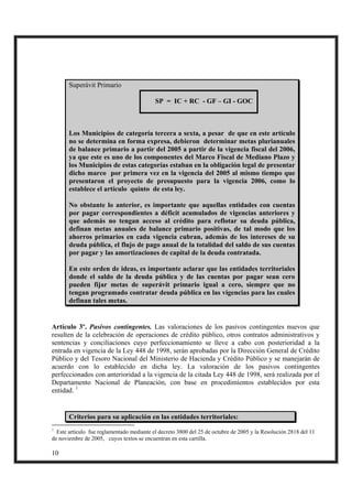 Cartilla ley 819 de 2003 | PDF