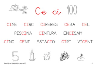 Ce ci
CINE

CIRC

PISCINA
CINC

CENT

Raquel Girau i Susana Soler, mestres P.T.

CIRERES
CINTURA
ESTACIÓ

CEBA

CEL

ENCISAM
CIRI

VICENT

51

 
