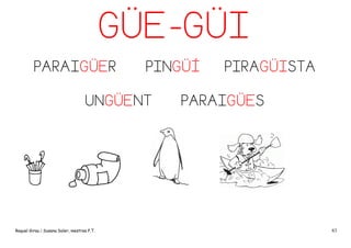 GÜE-GÜI
PARAIGÜER

PINGÜÍ

UNGÜENT

Raquel Girau i Susana Soler, mestres P.T.

PIRAGÜISTA

PARAIGÜES

83

 