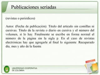 Publicaciones seriadas 