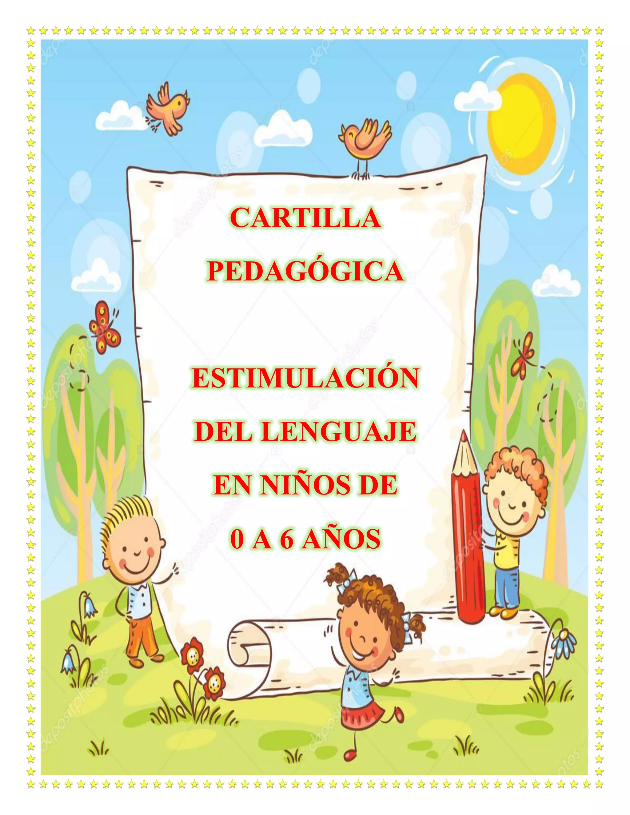 Cartilla pedagógica. estimulación del lenguaje en niños de 0 a 6 años ...