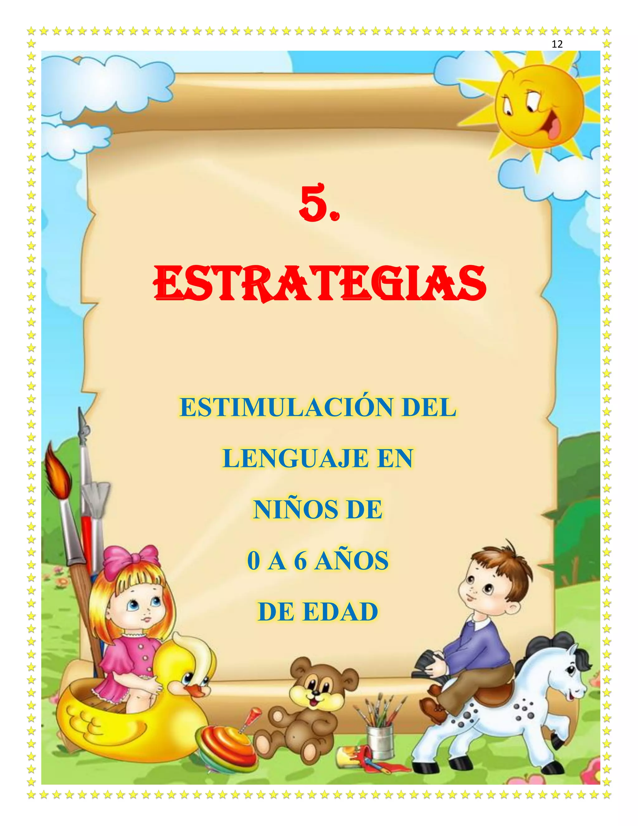 Cartilla pedagógica. estimulación del lenguaje en niños de 0 a 6 años ...
