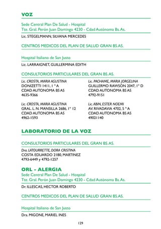 Cartilla plan de salud   hospital italiano Slide 129