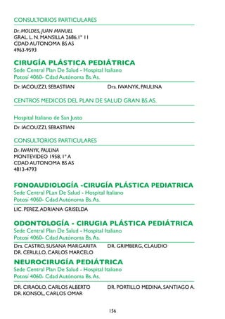 Cartilla plan de salud   hospital italiano Slide 156