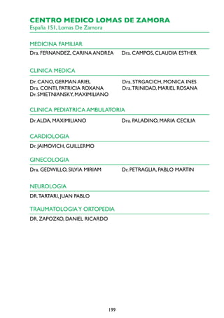 Cartilla plan de salud   hospital italiano Slide 199