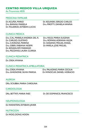 Cartilla plan de salud   hospital italiano Slide 220