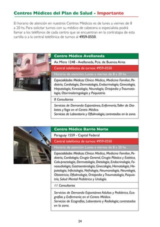 Cartilla plan de salud   hospital italiano Slide 24