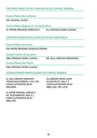 Cartilla plan de salud   hospital italiano Slide 88