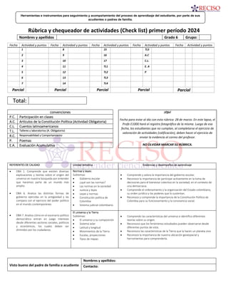 Cartilla Proyecto RECISO - Primer Período | PDF