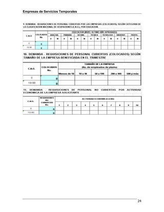 Empresas de Servicios Temporales
24
 