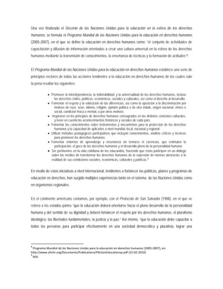 Educación para el Ejercicio de los Derechos Humanos en la Escuela: Un ...