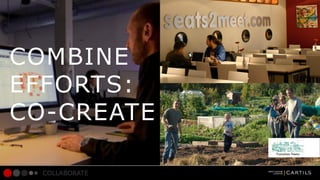 COMBINE
EFFORTS:
CO-CREATE
COLLABORATE

 