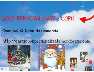 Carti personalizate cadou sarbatori de iarna