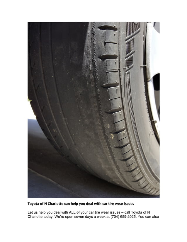 Car tire treadwear patterns explained
