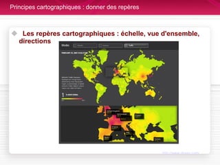 Principes cartographiques : donner des repères Les repères cartographiques : échelle, vue d'ensemble, directions http://www.dexav.com/ 