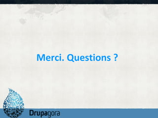Merci. Questions ?
 