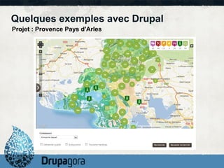 Quelques exemples avec Drupal
Projet : Provence Pays d'Arles
 