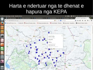 Harta e ndertuar nga te dhenat e
hapura nga KEPA
 
