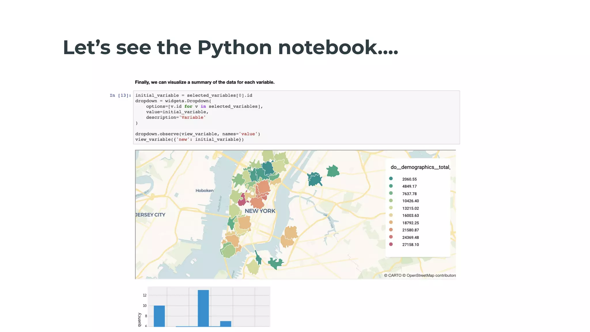 Let’s see the Python notebook….
 
